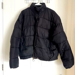 Black Zara puffer